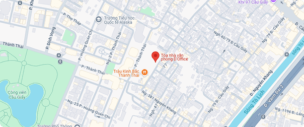 Tầng 5, tòa D'Office Building, số 28, đường Thành Thái, phường Dịch Vọng, quận Cầu Giấy, Tp. Hà Nội